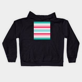 Pink and Aqua Pattern Kids Hoodie